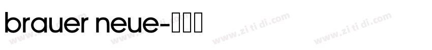 Brauer Neue字体转换